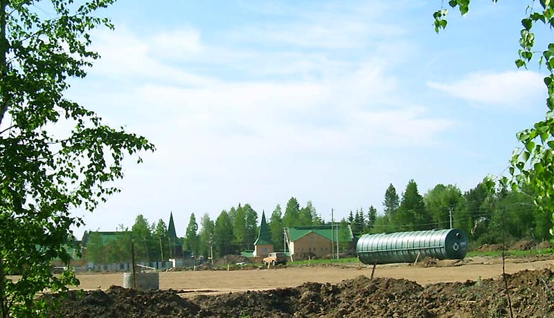 Строительство Финно-угорского этнокультурного парка в местечке Сёрд, июнь 2011