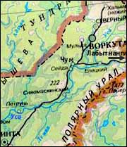 Елецкий перевал. Топографическая карта