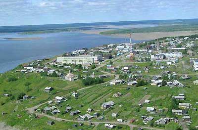 Панорама села Усть-Уса. Автор: egmen