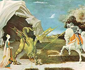 «Битва святого Георгия с драконом», картина Паоло Уччелло Paolo Uccello, 1456 год