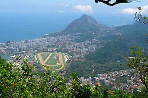 Вид с Корковадо. Central Rio de Janeiro as viewed from the Corcovado mountain