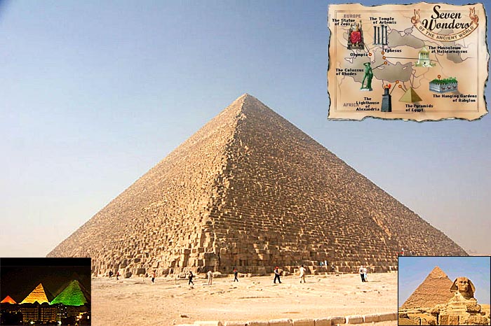 Семь чудес света. Пирамида Хеопса. Seven Wonders of the Ancient World. Great Pyramid of Giza. Image: 83K