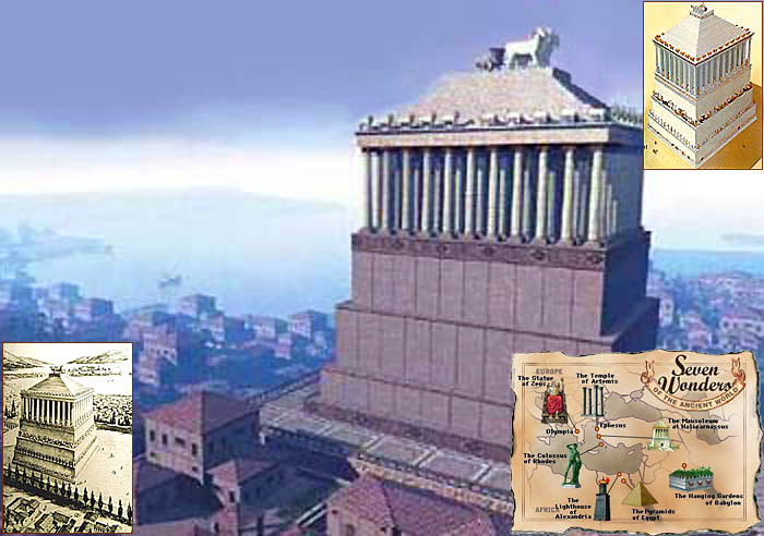 Семь чудес света. Мавзолей в Галикарнасе. Seven Wonders of the Ancient World. Mausoleum of Maussollos, image: 68K
